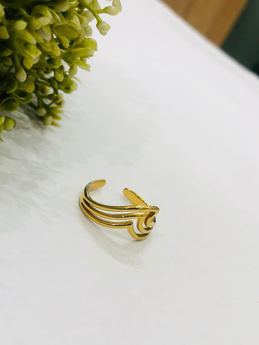 Golden Line Ring